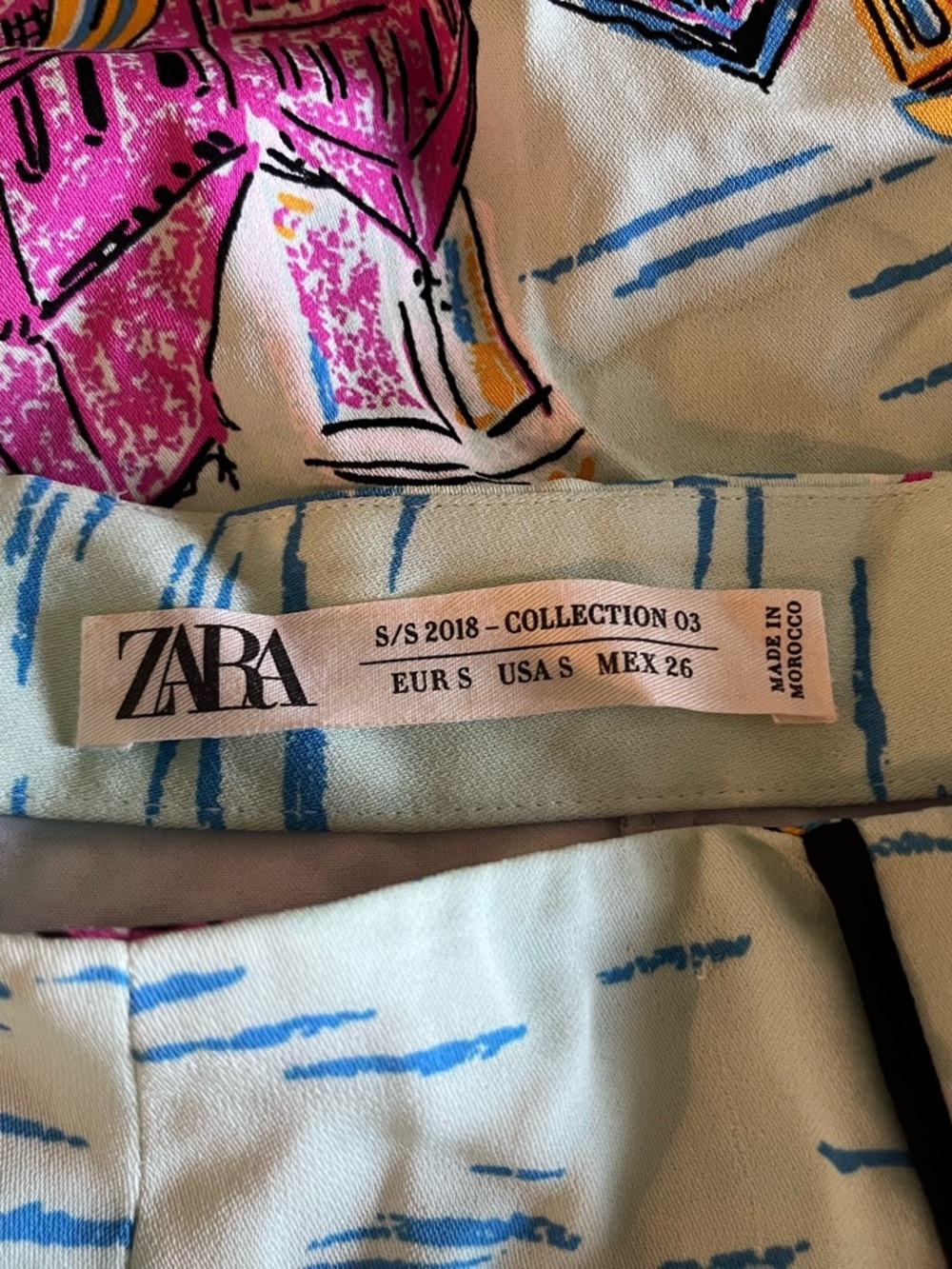Zara Studio Gondola Print Skirt Size S EUC - Picture 2 of 5